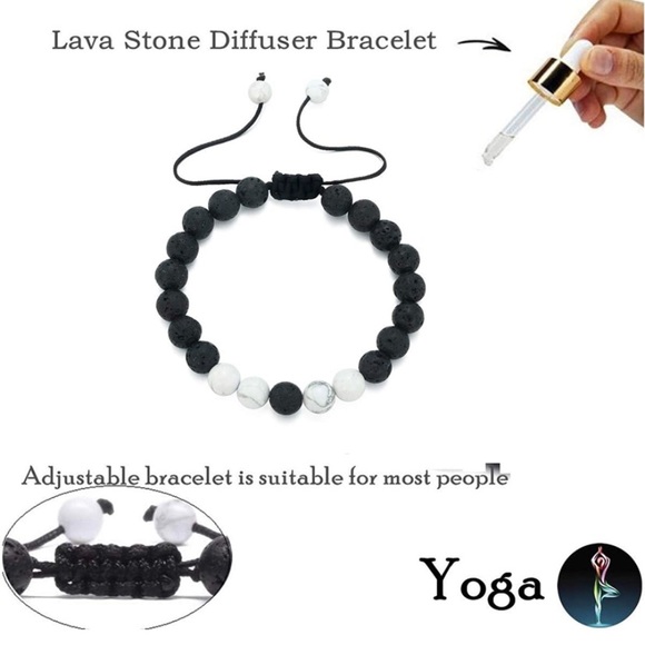 Lava Stone Diffuser Bracelet - Picture 1 of 3